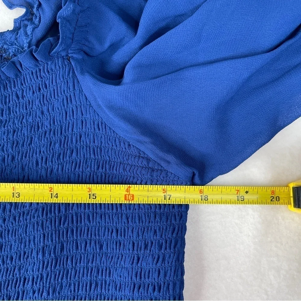 Reformation Pinto Top Caspian Blue Size 2X